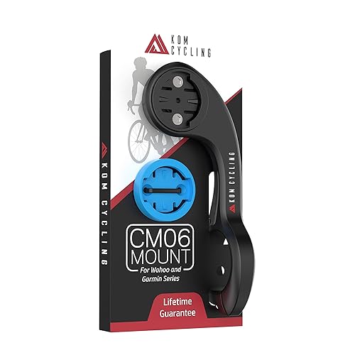 KOM Cycling CM06 Quick Release GoPro Computer Mount for Wahoo and Garmin Bike Computers (Bike Mount Compatible with Edge 1050, Wahoo Ace and Others)