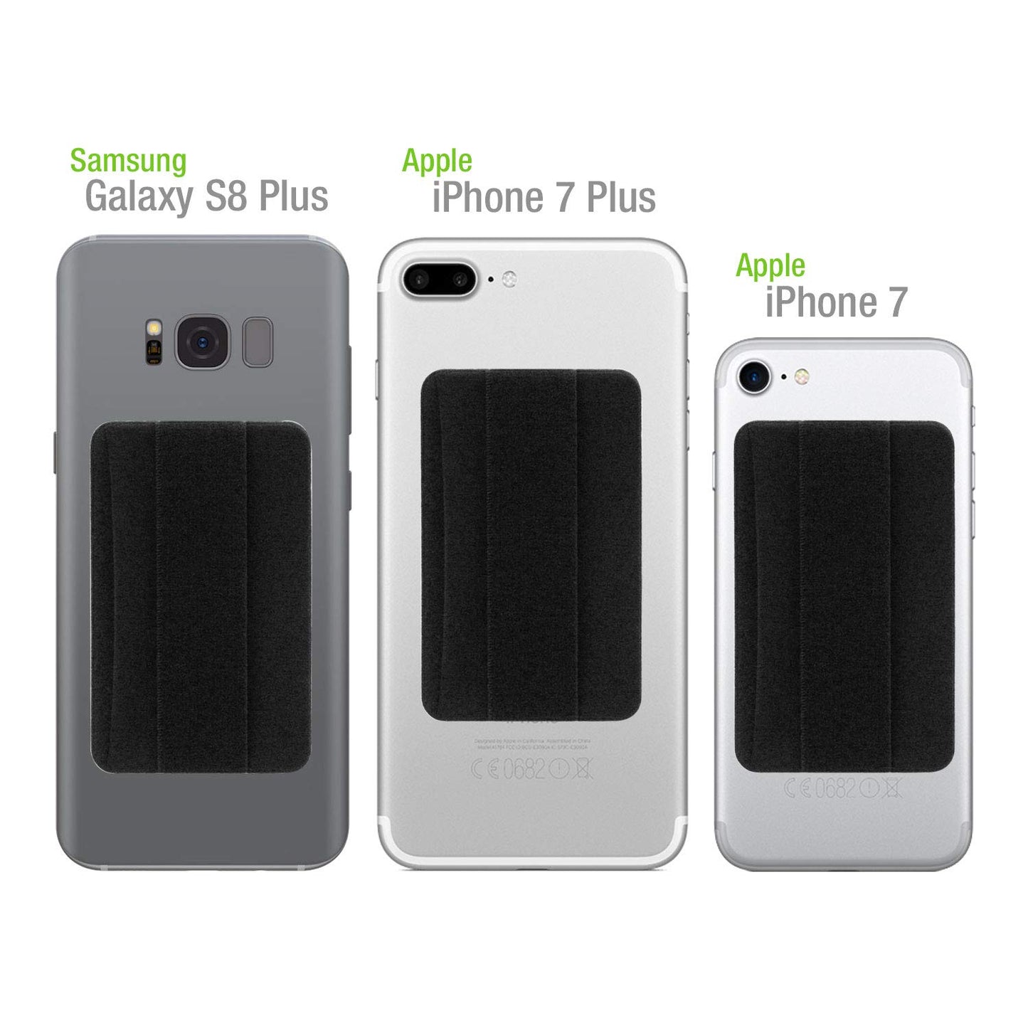 Cellet EZStick Self Adhesive Slim ID and Credit Card Holder Stick-On Phone Wallet and Holding Strap Compatible with Phone 11/11 Pro Xr Xs/Max X 8/Plus