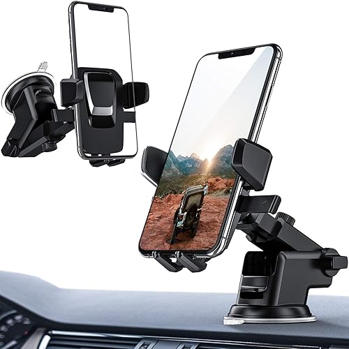 ORIbox Car Phone Mount, Dashboard Car Phone Holder, Washable Strong Sticky Gel Pad Fit for All Cell Phones
