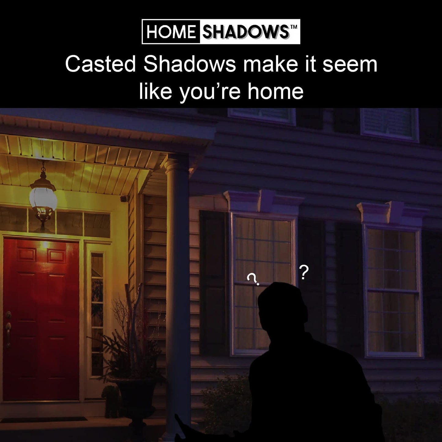 homeshadows Attendance Simulator - DIY Home Security System That Casts Shadows on Curtains or Walls to Deter burglars Before They Try to Break