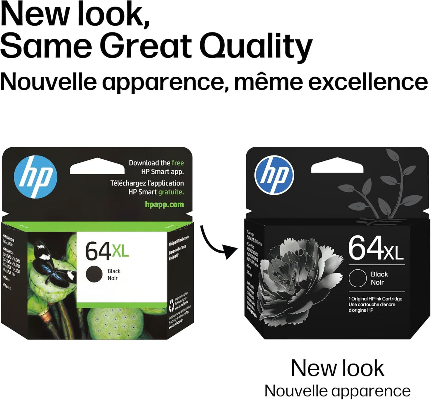 HP 64XL Blk/64 CMY Original Ink Bundle for Envy Inspire/Photo 6200/7200