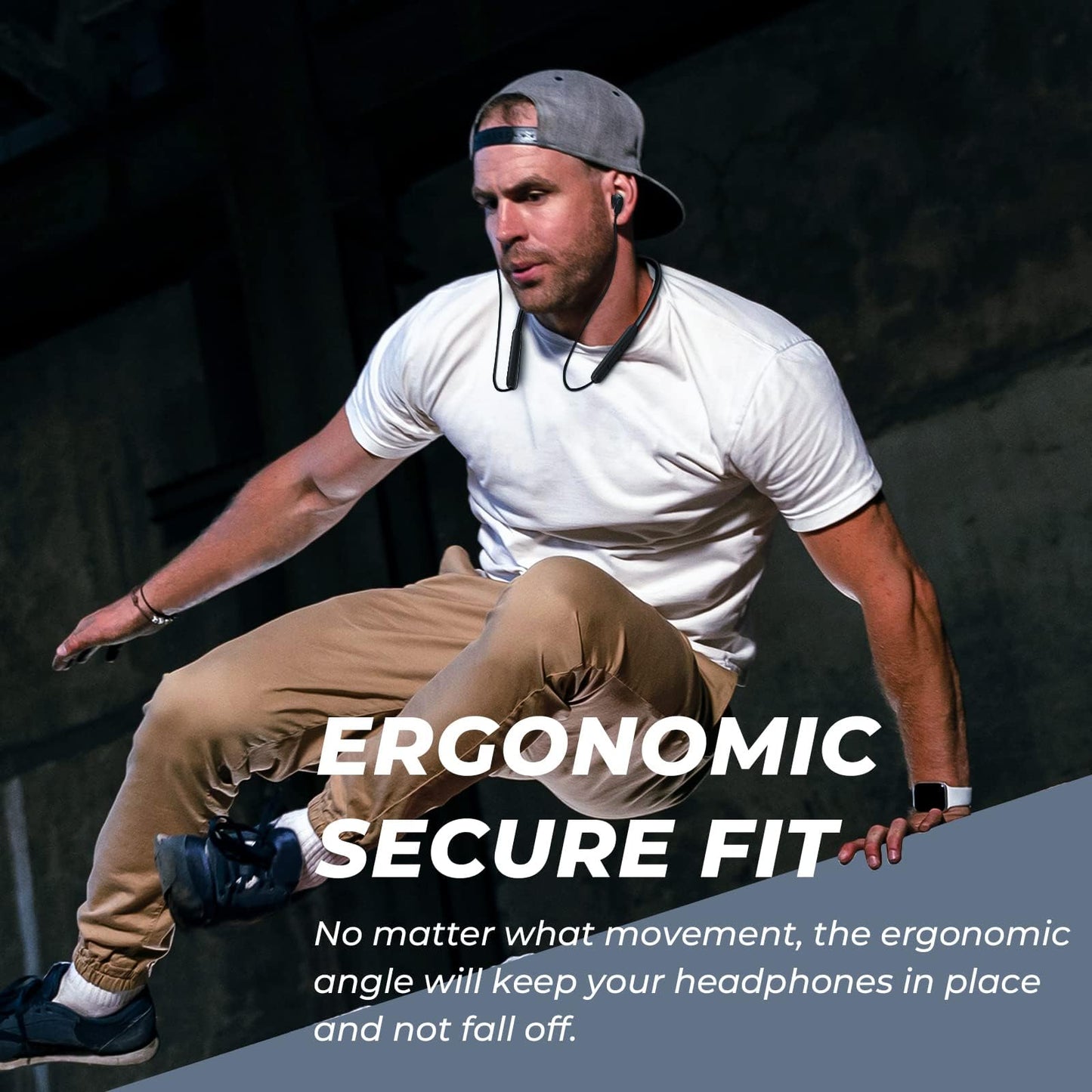N18 Neckband Bluetooth Earbuds, Wireless Bluetooth 6.0 Headphones with Microphone, Ultra-Lightweight Comfort, IPX7 Waterproof, Deep Bass Strong Beat