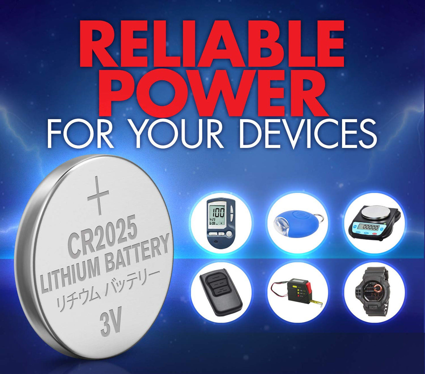 Powermax ACDelco 24-Count CR2025 Batteries, Lithium 3V Coin Cell Button Battery Pack for Watch and Small Electronics, 5 Year Shelf Life