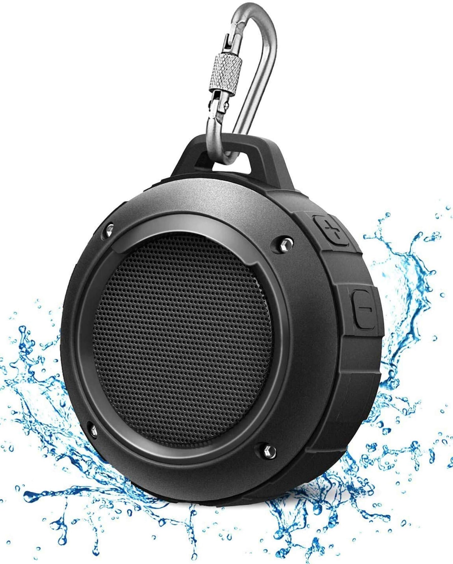 Kunodi Outdoor Waterproof Bluetooth Speaker, Wireless Portable Mini Shower Travel Speaker with Subwoofer, Enhanced Bass, Built in Mic for Sports