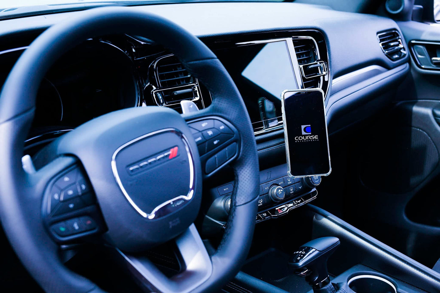 Course Motorsports DirectFit Phone Mount Charging for Dodge Durango (2021+) Compatible with All Phones - Magnetic Head
