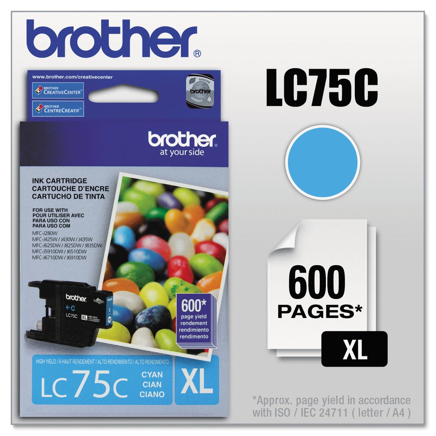 BRTLC75C - Brother LC75C Printer Ink Cartridge