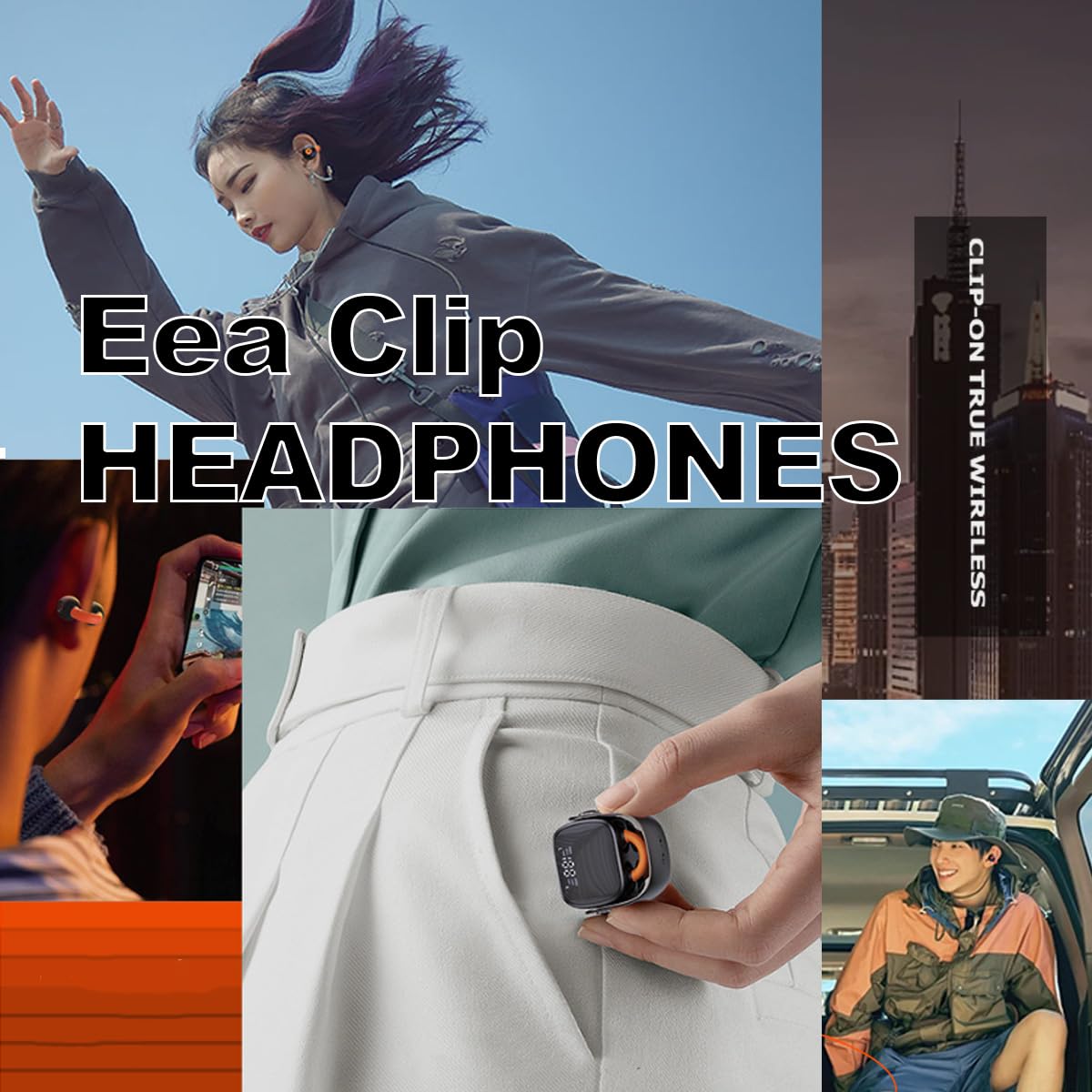 Micool Wireless Open Ear Earbuds, Ear Clip Headphones Bluetooth 5.3, Painless Clip on Earbuds with LED Display, Mini Sport Running Earring Earphone…