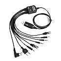 Fumei 8 in 1 Computer USB Programming Cable Compatible with Kenwood Motorola Yaesu Vertex Icom TYT HYT Handheld Radio and Mobile Radio