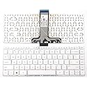 Lph Replacement White Keyboard for HP Stream 14-AX 14-AX010NR 14-AX010WM 14-AX020WM 14-AX020NR 14-AX022NR 14-AX027CL 14-AX030NR 14-AX030CA 14-AX030WM