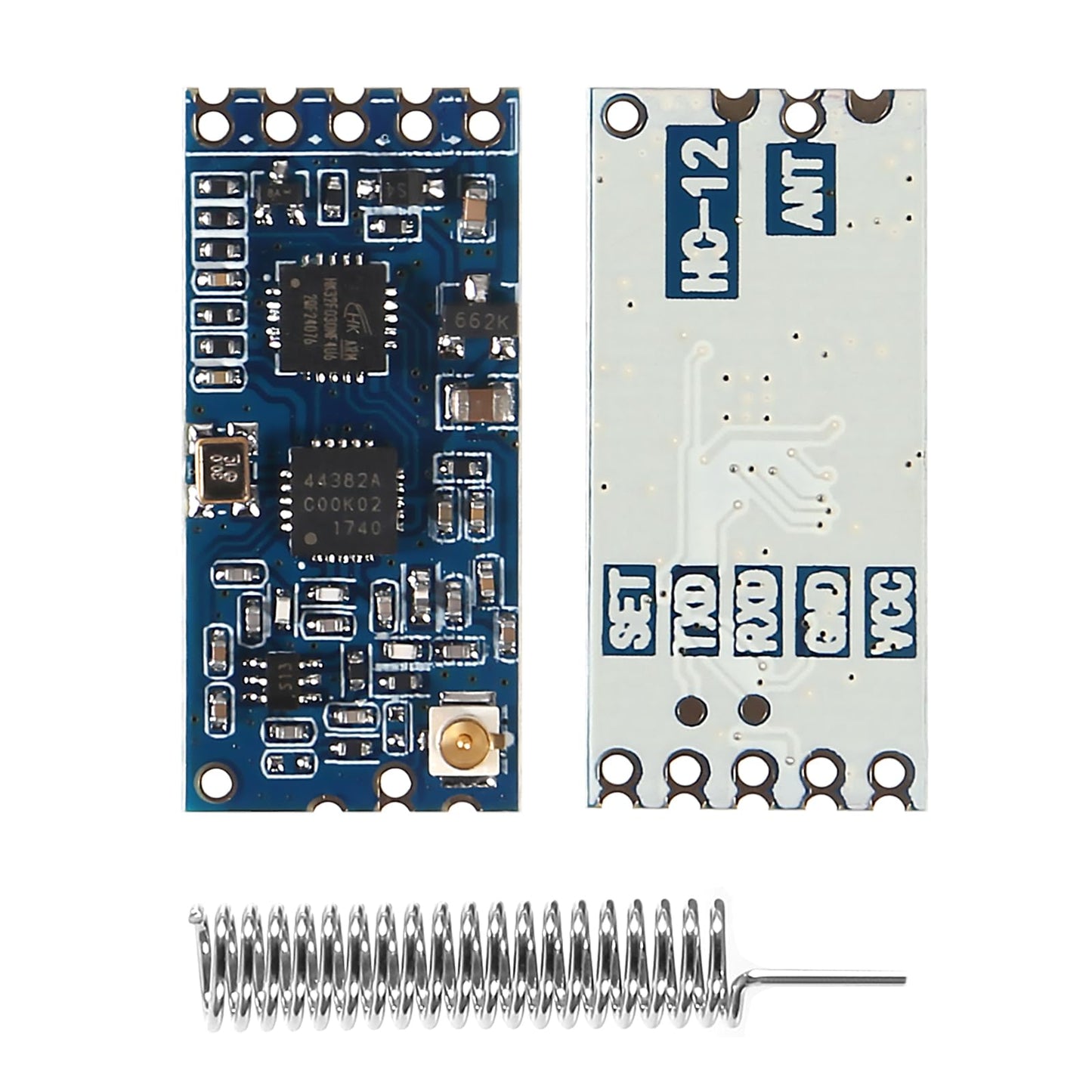 XIITIA 4pcs HC-12 433Mhz SI4463/SI4438 Wireless Serial Port Module 1000M Replace Bluetooth with Antenna