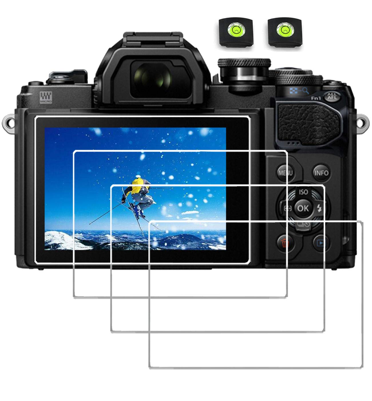 debous Screen Protector for Nikon D3500 D3400 D3300 D3200 Canon SX500 SX510 SX530 edge to edge Tempered Glass Hard Protective for Canon SX500 SX510