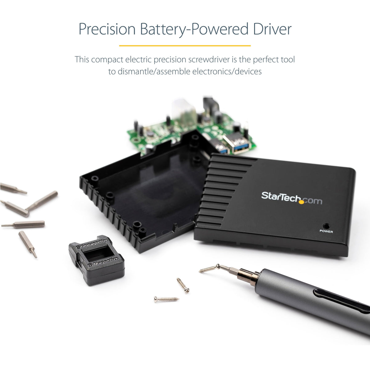 StarTech 20-Bit Electric Precision Screwdriver Set, TAA (CTK20PCEDRIVE)