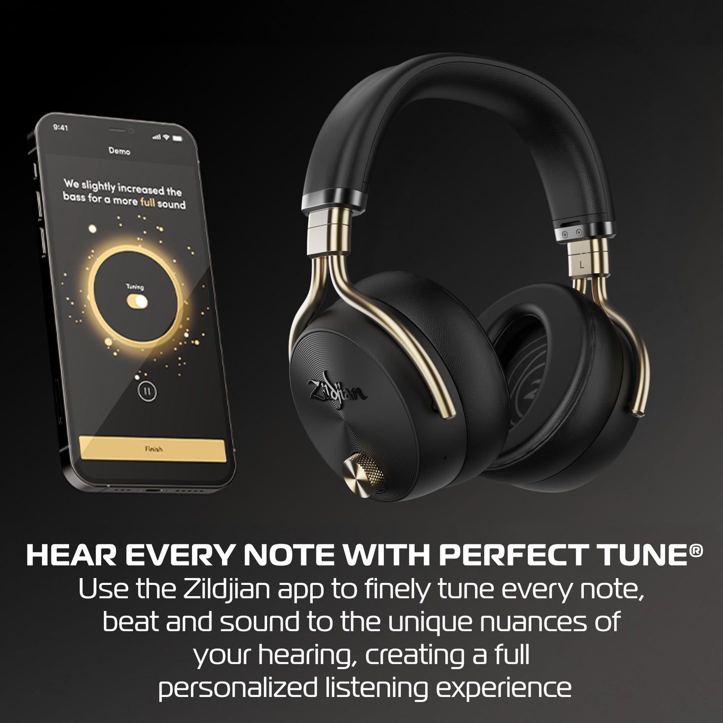 Avedis Zildjian Company ALCHEM-E Perfect Tune Over Ear Headphones, Wireless Headphones, Active Noise Cancelling with Mic, Up to 45 Hours Battery…