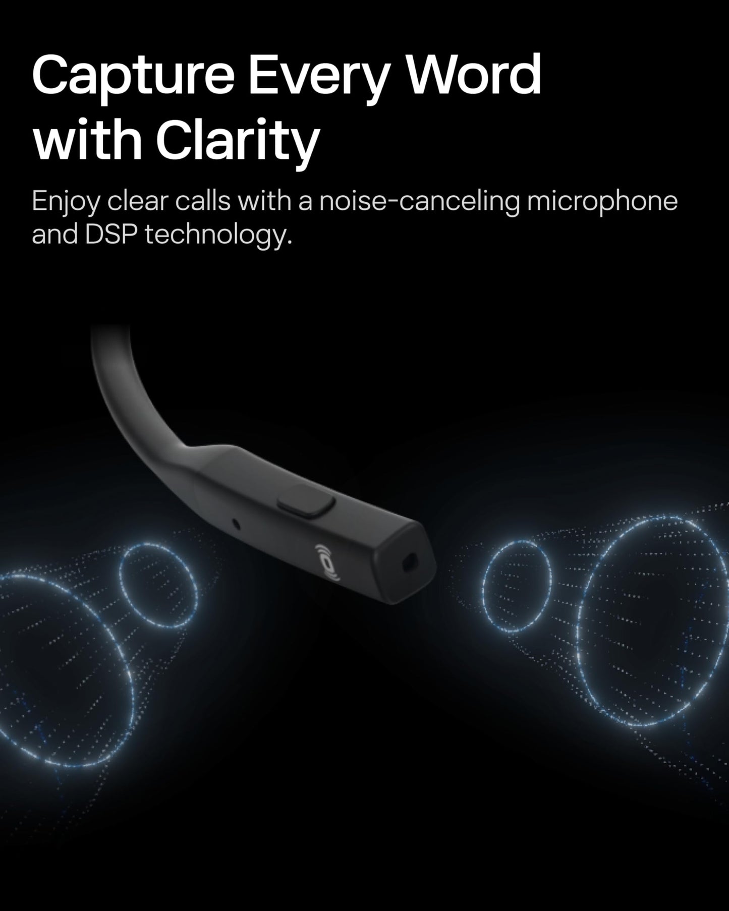 SHOKZ OpenComm2 UC Open-Ear Headset, USB-C Dongle, Noise-Canceling Mic