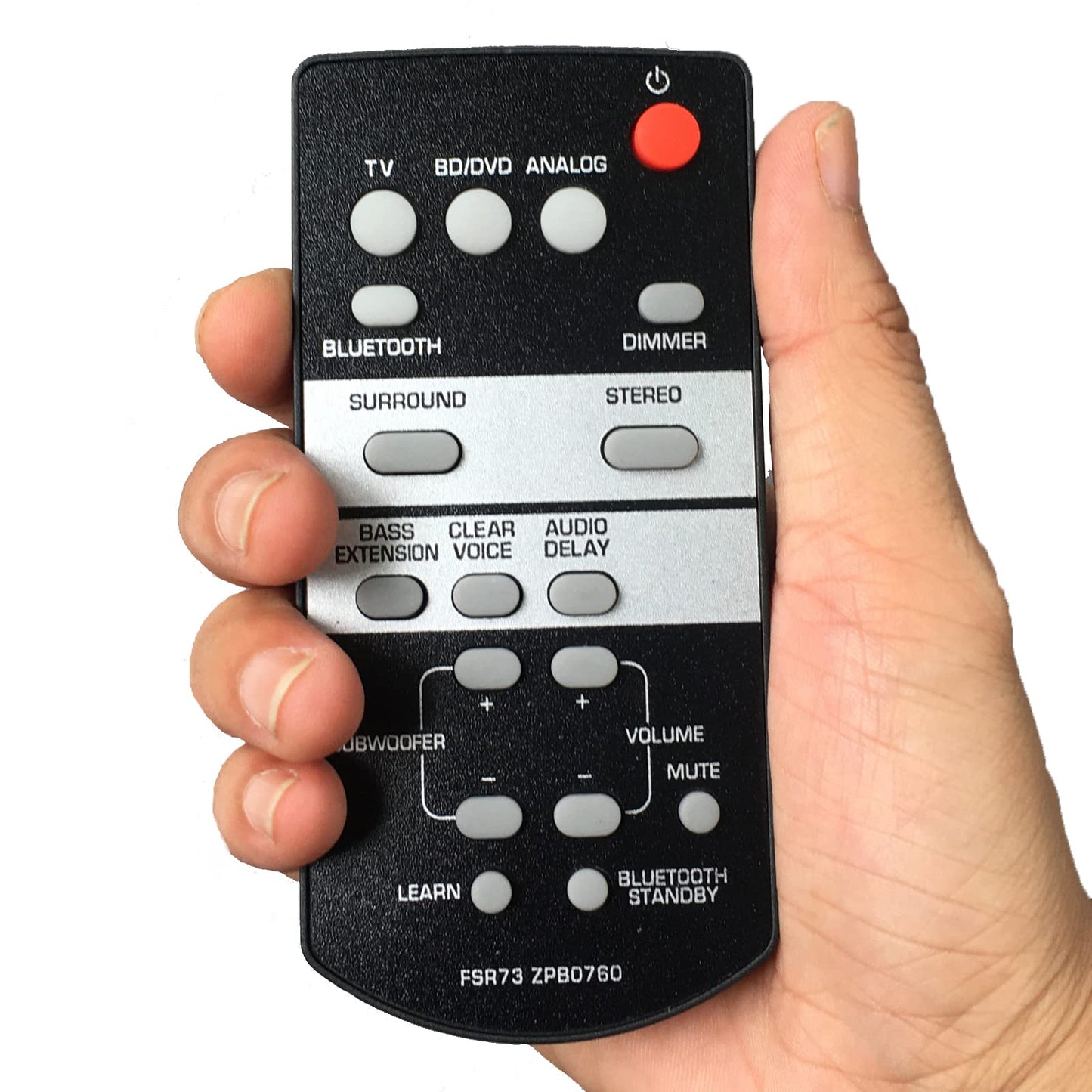 Replacement Remote Control FSR73 ZP80760 Compatible for Yamaha Sound Bar Home Theater Speaker System ATS-1050 SRT-700 YAS-105 Soundbar