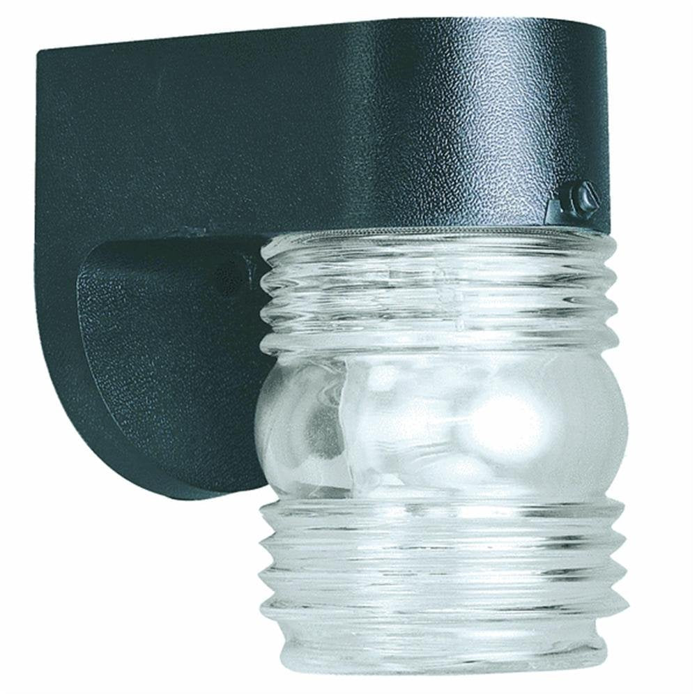Westinghouse 66800 Corp 4-1/2-Inch Wall Lantern, Black