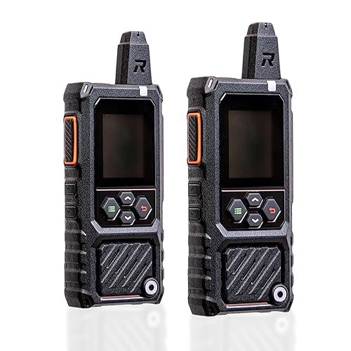 Rapid Radios RAD1- 2-Pack Waterproof Rugged LTE + Wi-Fi Rapid Radio - Nationwide Push-to-Talk Communication, IPX6 Weatherproof, Long Battery Life