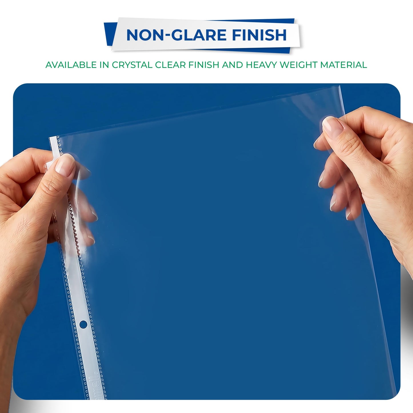 Samsill 200 Pack Sheet Protectors, 8.5x11 Inch Page Protectors for 3 Ring Binder, Standard Weight, Non-Glare Protector, Letter Size, Top Loading, Acid