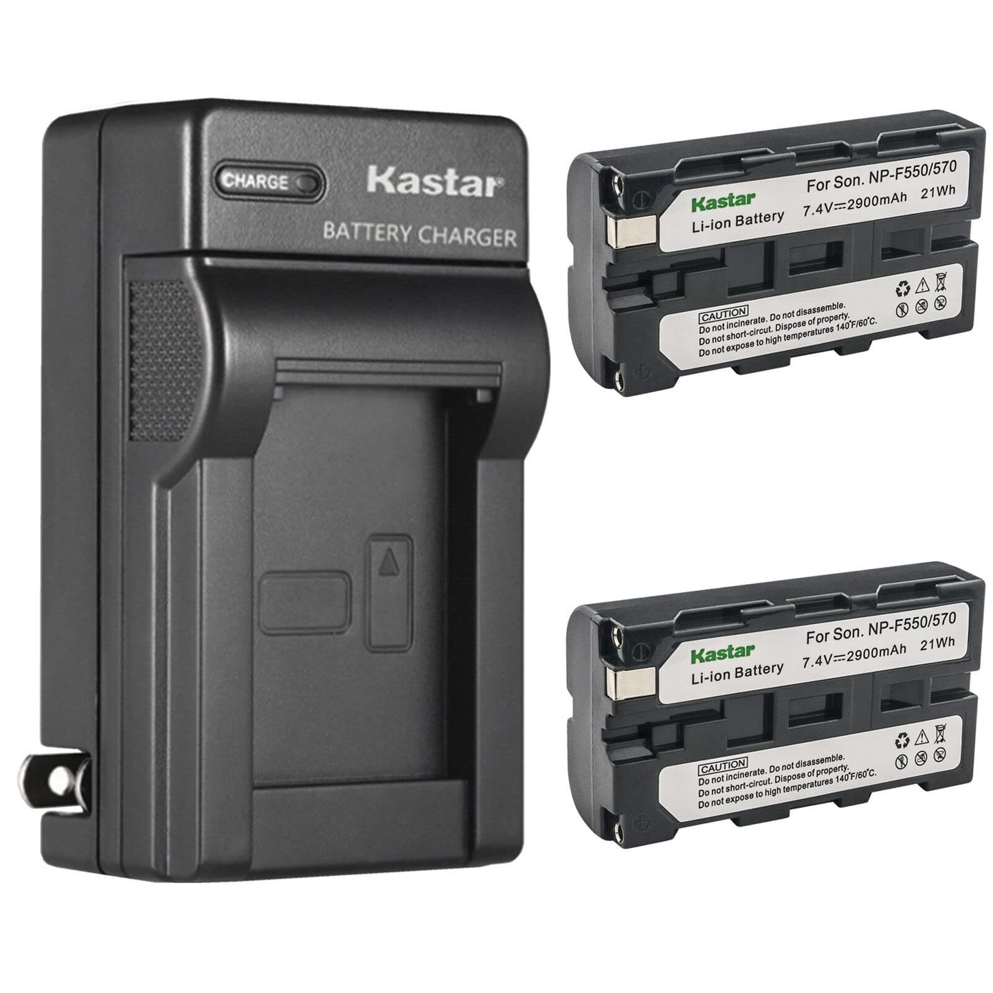 Kastar 2-Pack Battery and AC Wall Charger Replacement for Sony CCD-TR3200 CCD-TR3300 CCD-TR411 CCD-TR412 CCD-TR413 CCD-TR414 CCD-TR415 CCD-TR416
