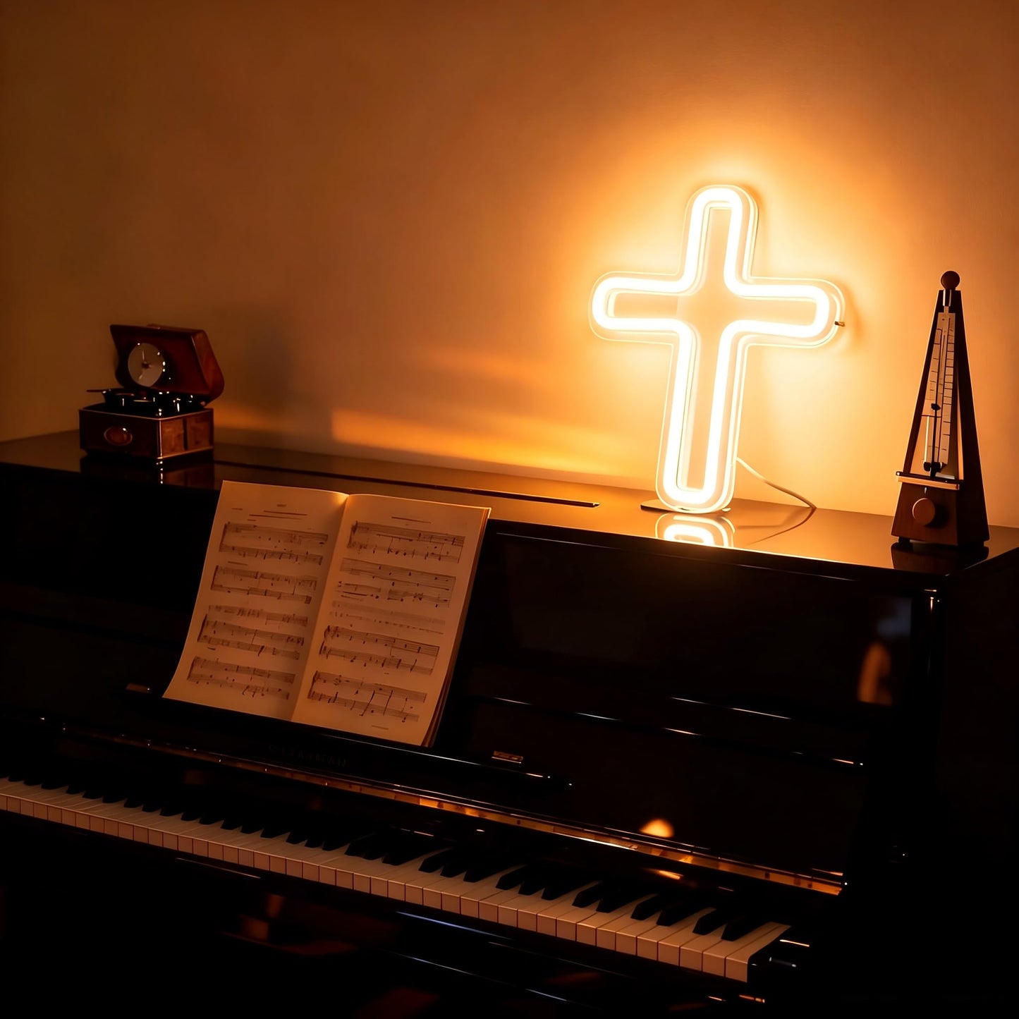 Neonawall Cross Neon Sign for Wall Decor Light Up Letters Religious Led Sign Birthday Party Gifts Led Decorative Night Signs Room Decor Christmas Gift