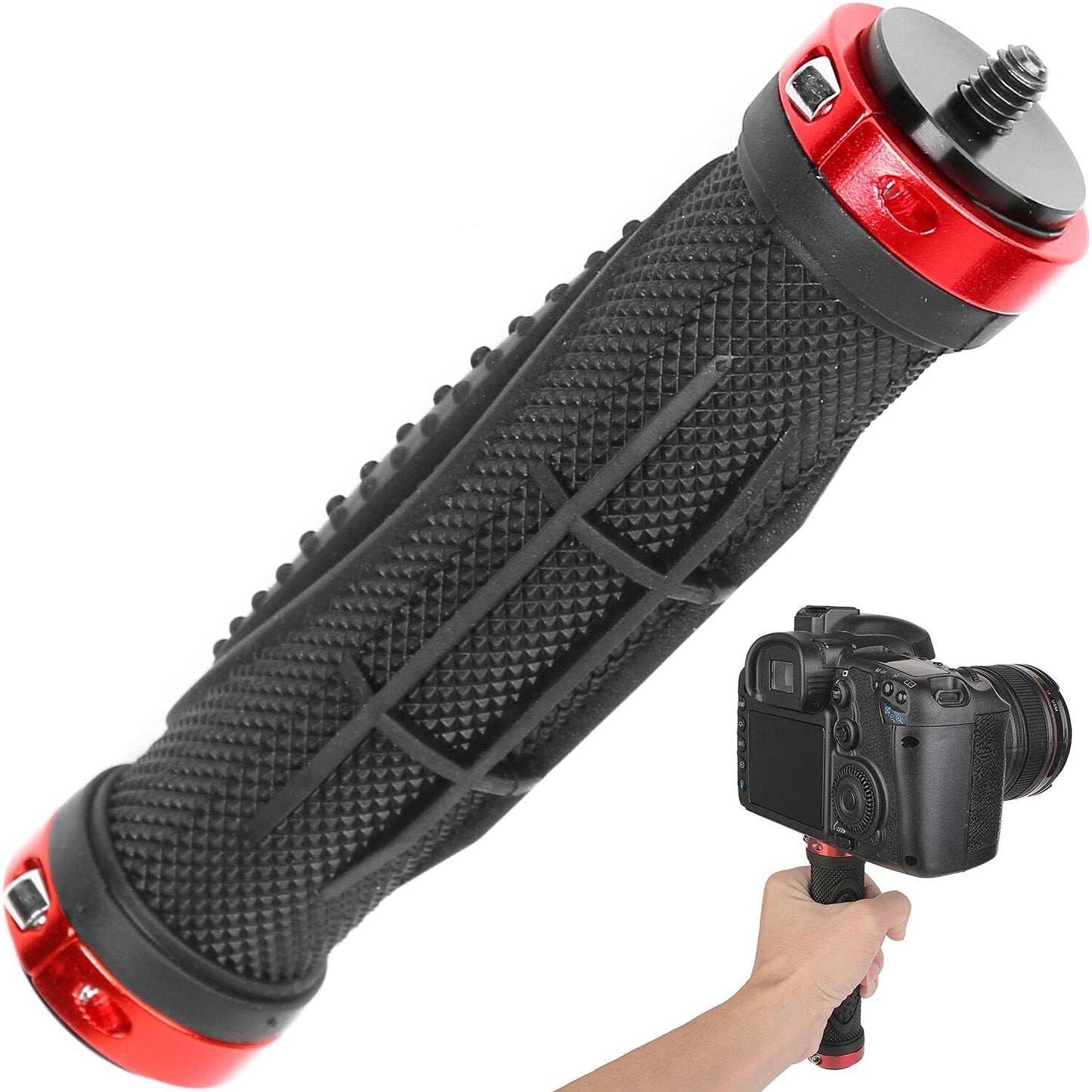 ChromLives Camera Handle Grip Support Mount Universal Handlegrip Camera Stabilizer with 1/4 inches Male Screw for Digital Video Camera Camcorder