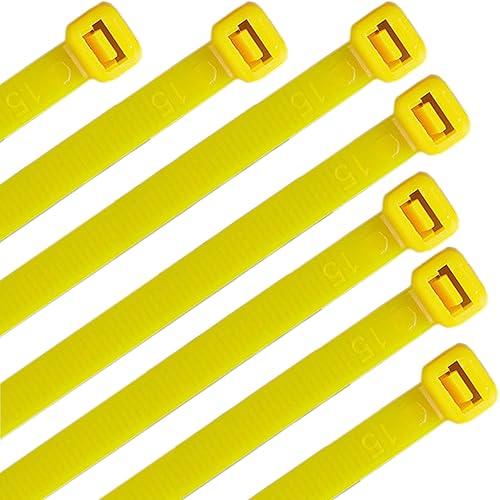 Nylon Cable Zip Ties 16 Inch 120 Pounds Strength - WEEGCN 100 Pcs Heavy Duty Self-Locking Zip Ties Fasten Wrap Nylon Cable Straps Wire Ties