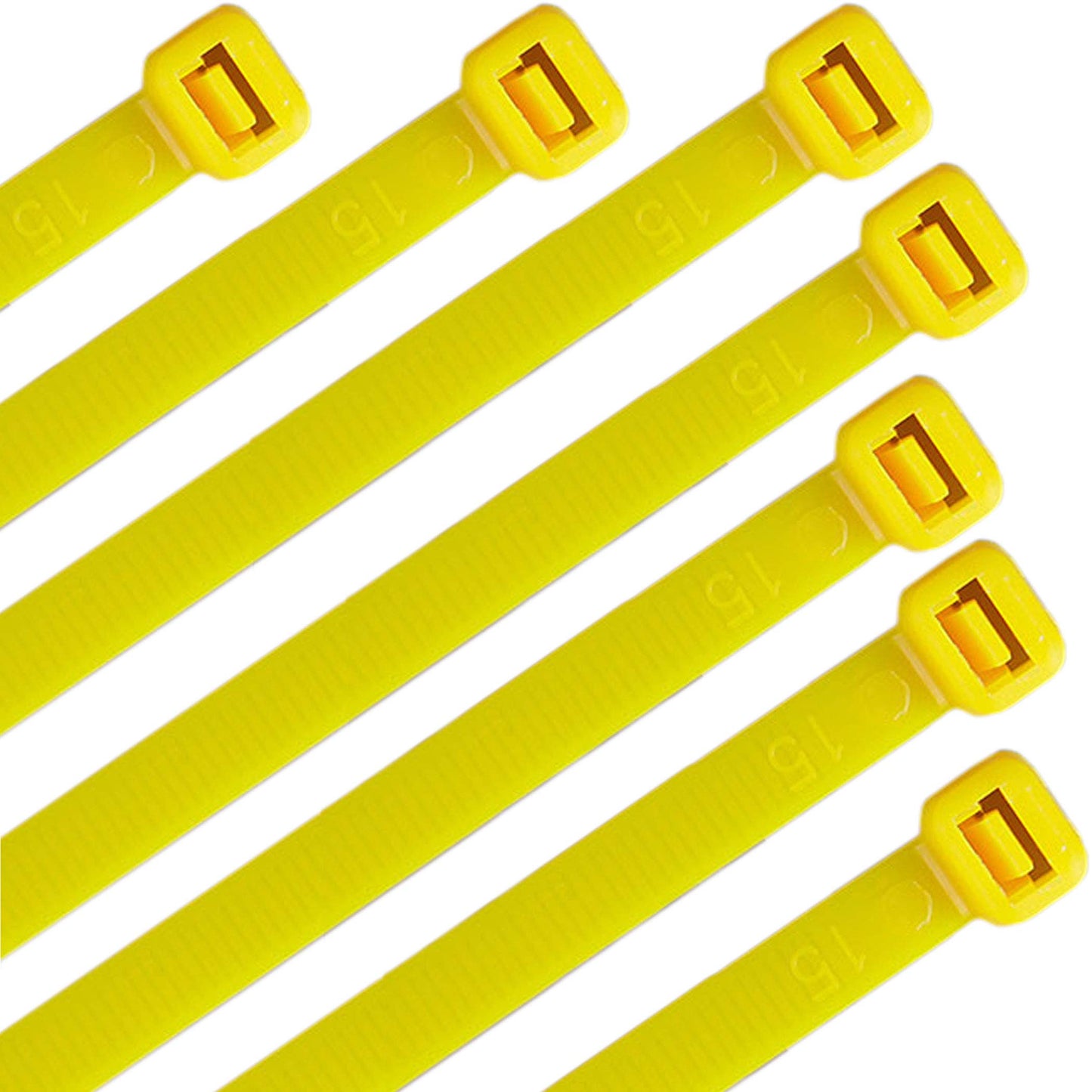 Nylon Cable Zip Ties 16 Inch 120 Pounds Strength - WEEGCN 100 Pcs Heavy Duty Self-Locking Zip Ties Fasten Wrap Nylon Cable Straps Wire Ties