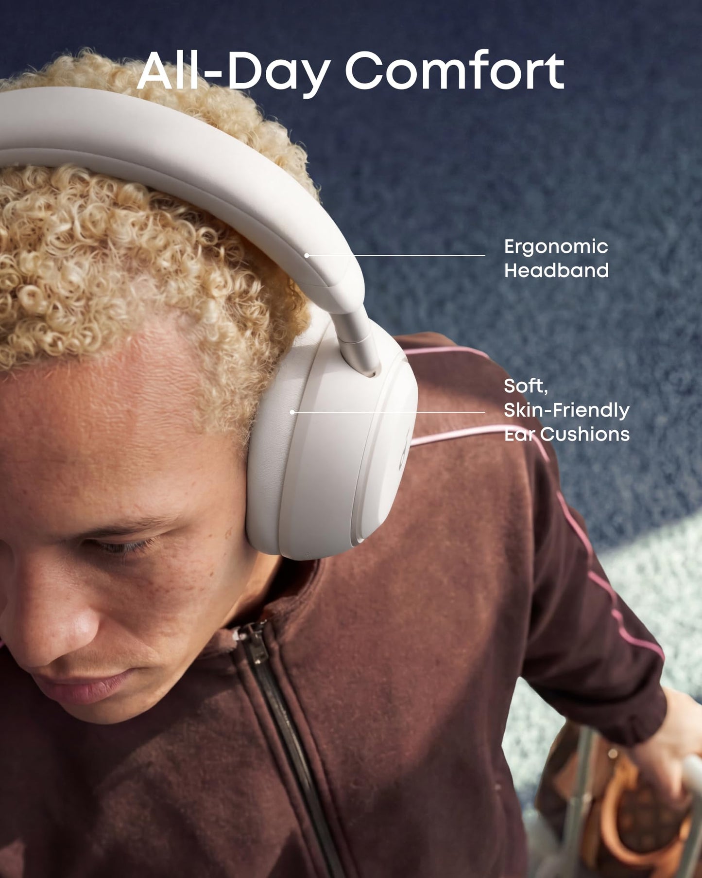 Soundcore Anker Space 2 Bluetooth 6.1 Over-Ear Headphones, Travel-Ready