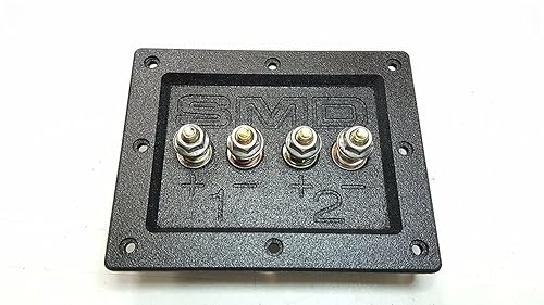 SMD Heavy Duty Speaker Terminal (Grade 8) (3/4" PVC Black) (2 Channel)