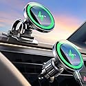LISEN for 15W MagSafe Car Mount Charger,Magnetic Wireless Car Charger for iPhone 17 Pro Max Accessories,Magnetic Phone Holder for iPhone
