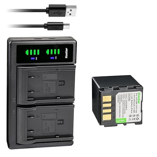 Kastar 1-Pack Battery and LTD2 USB Charger Replacement for JVC GZ-MG20 GZ-MG20AA GZ-MG20AC GZ-MG20AG GZ-MG20AH GZ-MG20AS GZ-MG20E GZ-MG20EK GZ-MG20EX