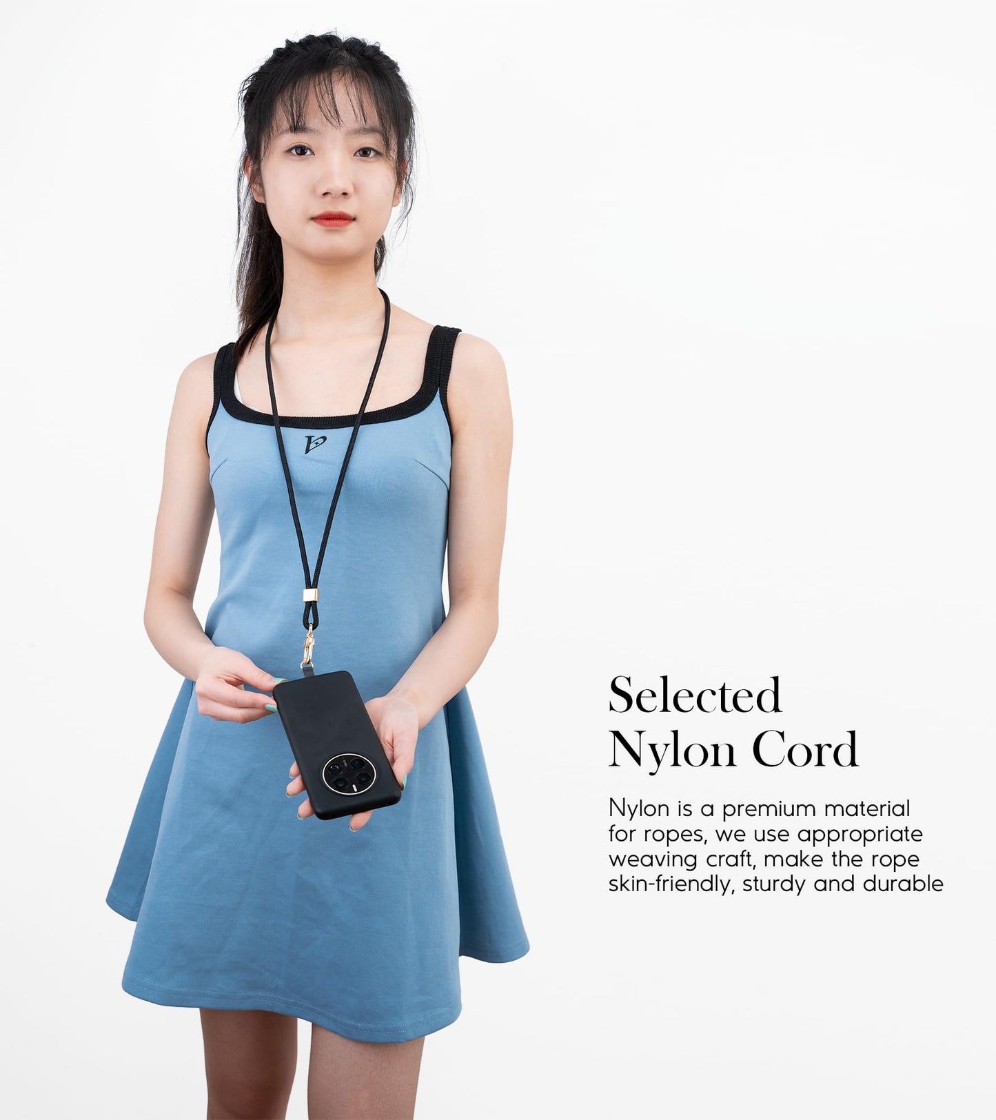 SENLLY Phone Lanyard with Ultra Thin Patch, Original Minimalist Design Neck Strap Compatible All Smartphone