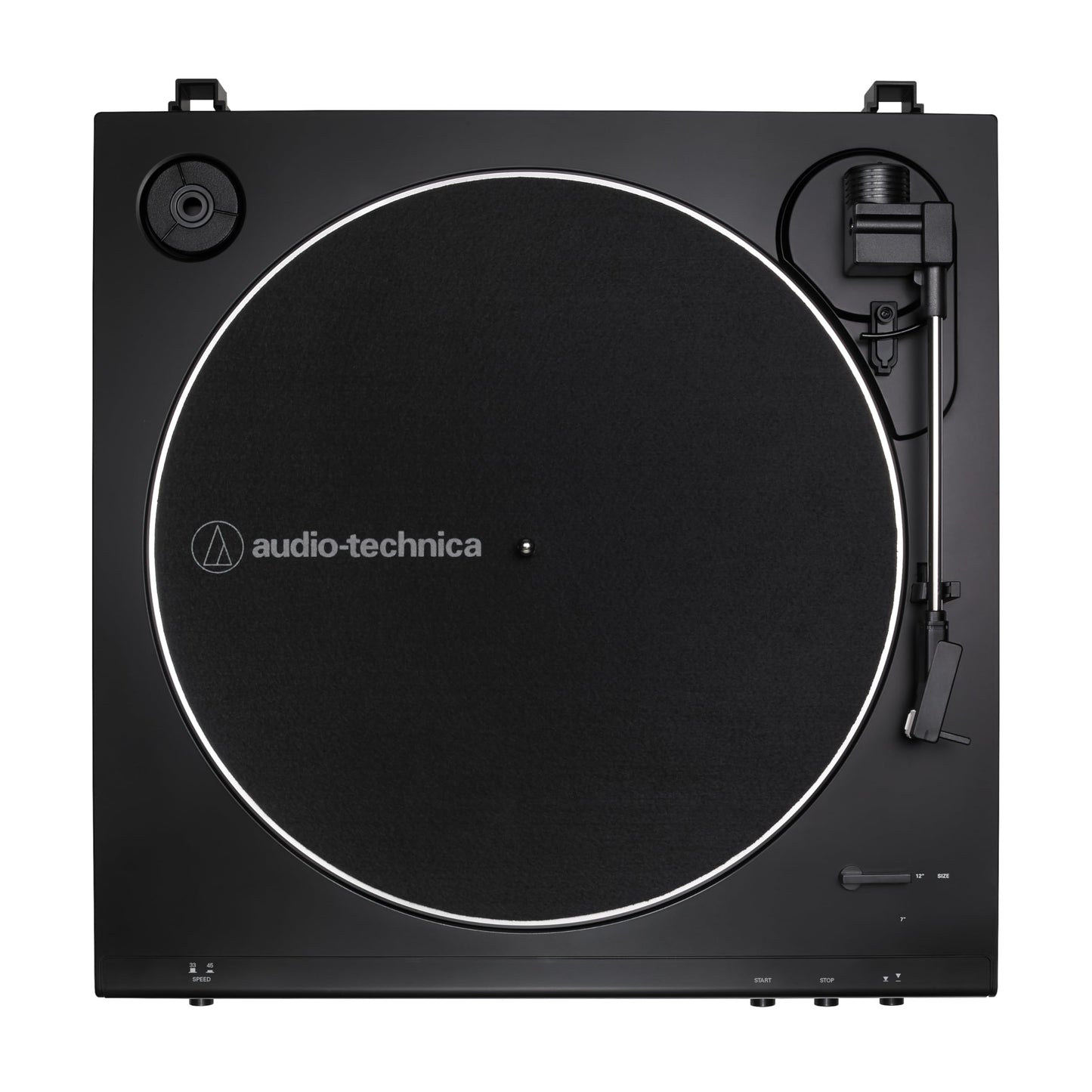 audio-technica at-LP60X-BK Fully Automatic Belt-Drive Stereo Turntable, Black, Hi-Fidelity, Plays 33 -1/3 and 45 RPM Vinyl Records, Dust Cover