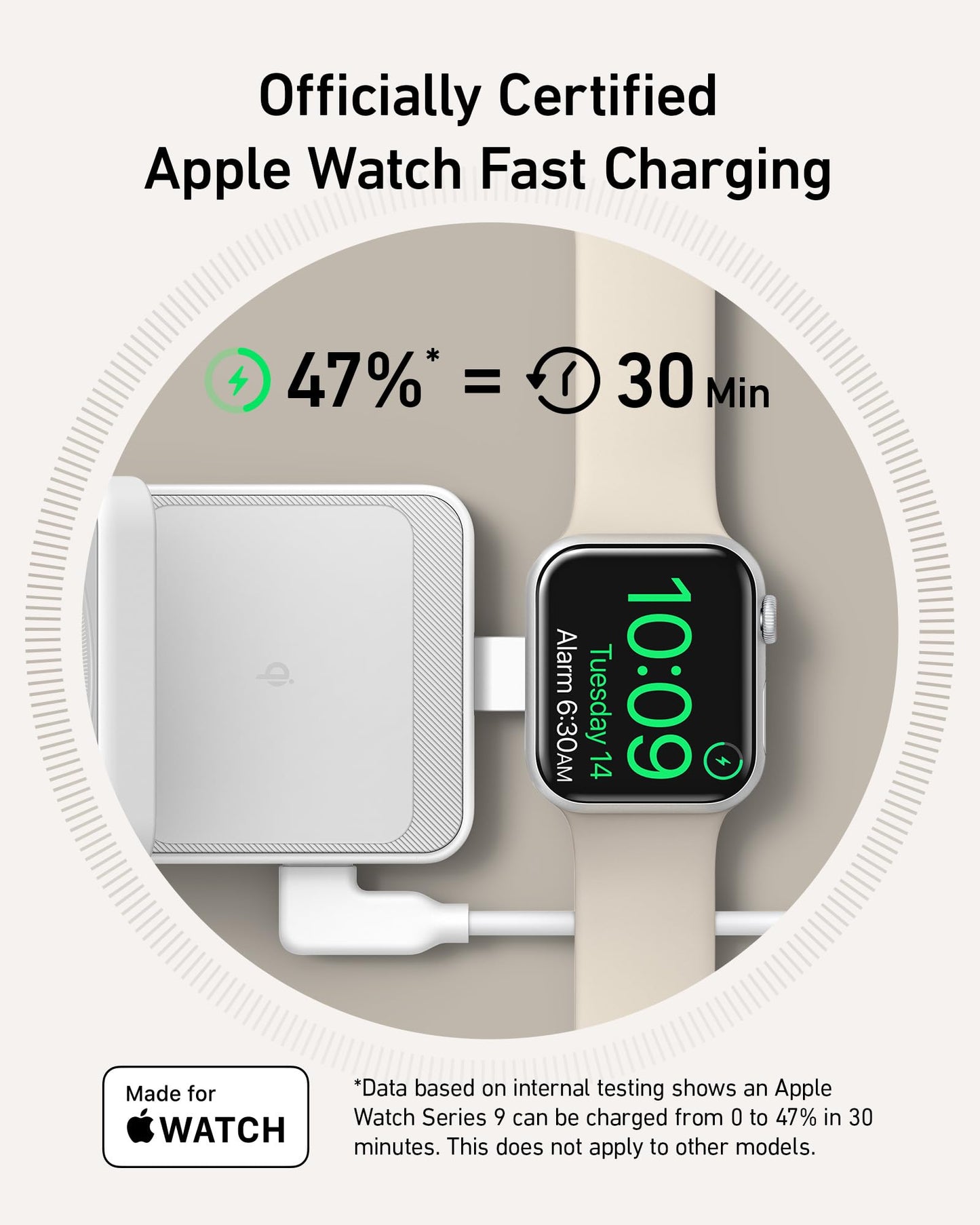 Anker MagGo 3 in 1 iPhone 17 Charging Station, MagSafe-Compatible Wireless Charger Stand, Qi2 Certified 15W Foldable Charger for iPhone
