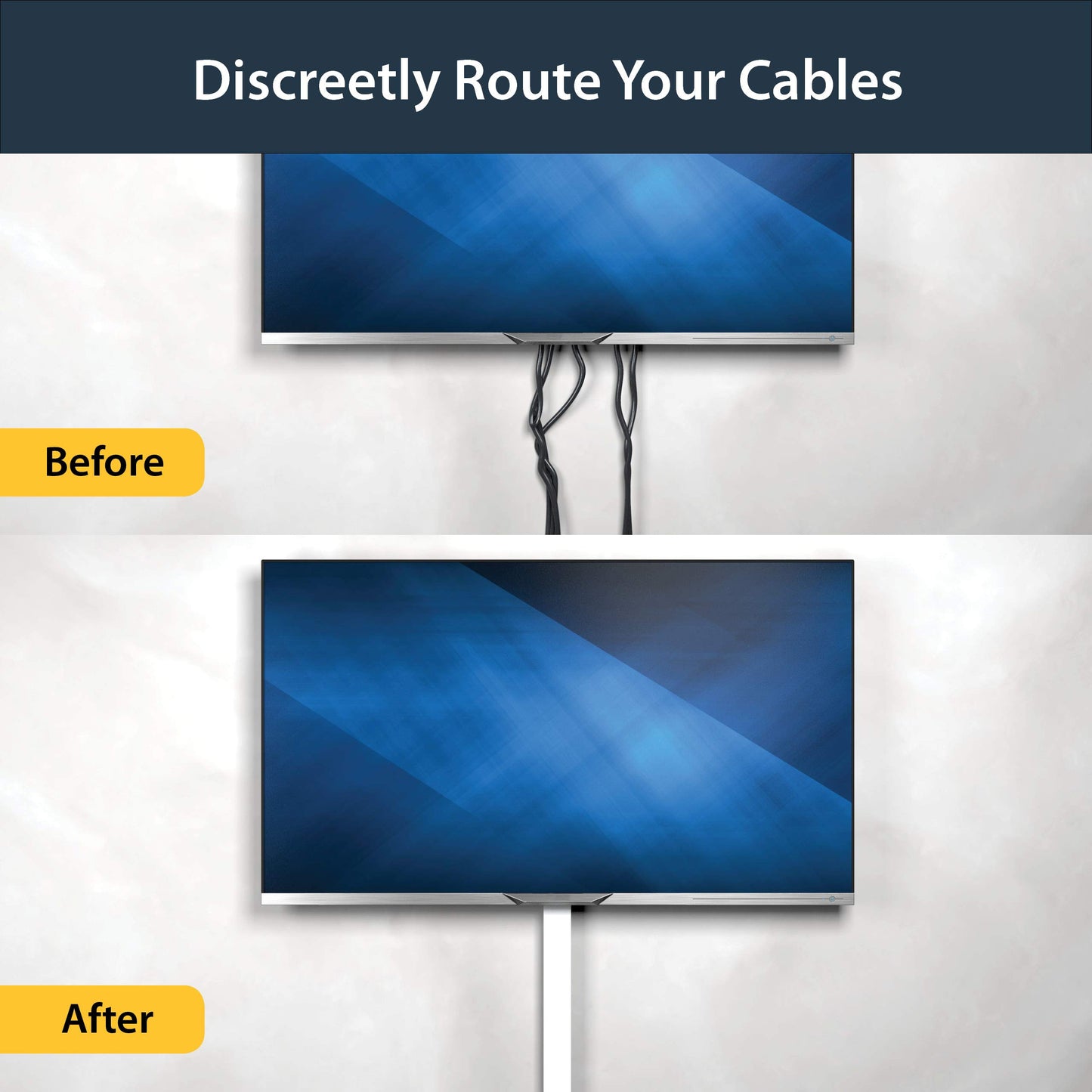 StarTech.com 2x2in Open Slot Wiring Cable Raceway Duct with Cover, Server Rack Cable Management, Cable Cover Duct, Cord Hider / Organizer, PVC Cable