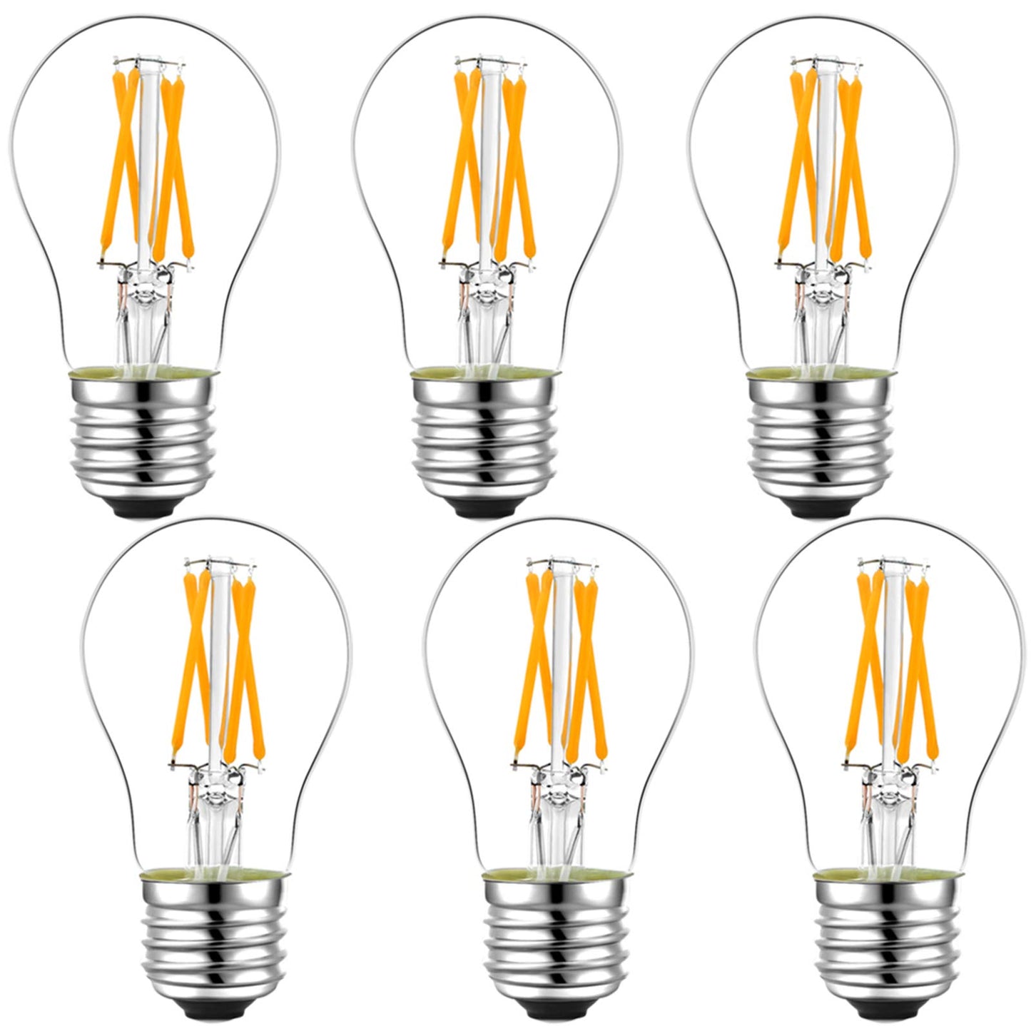 LiteHistory A15 E26 Led Bulb 60 watt,Dimmable,Soft White Light Bulbs,2700K