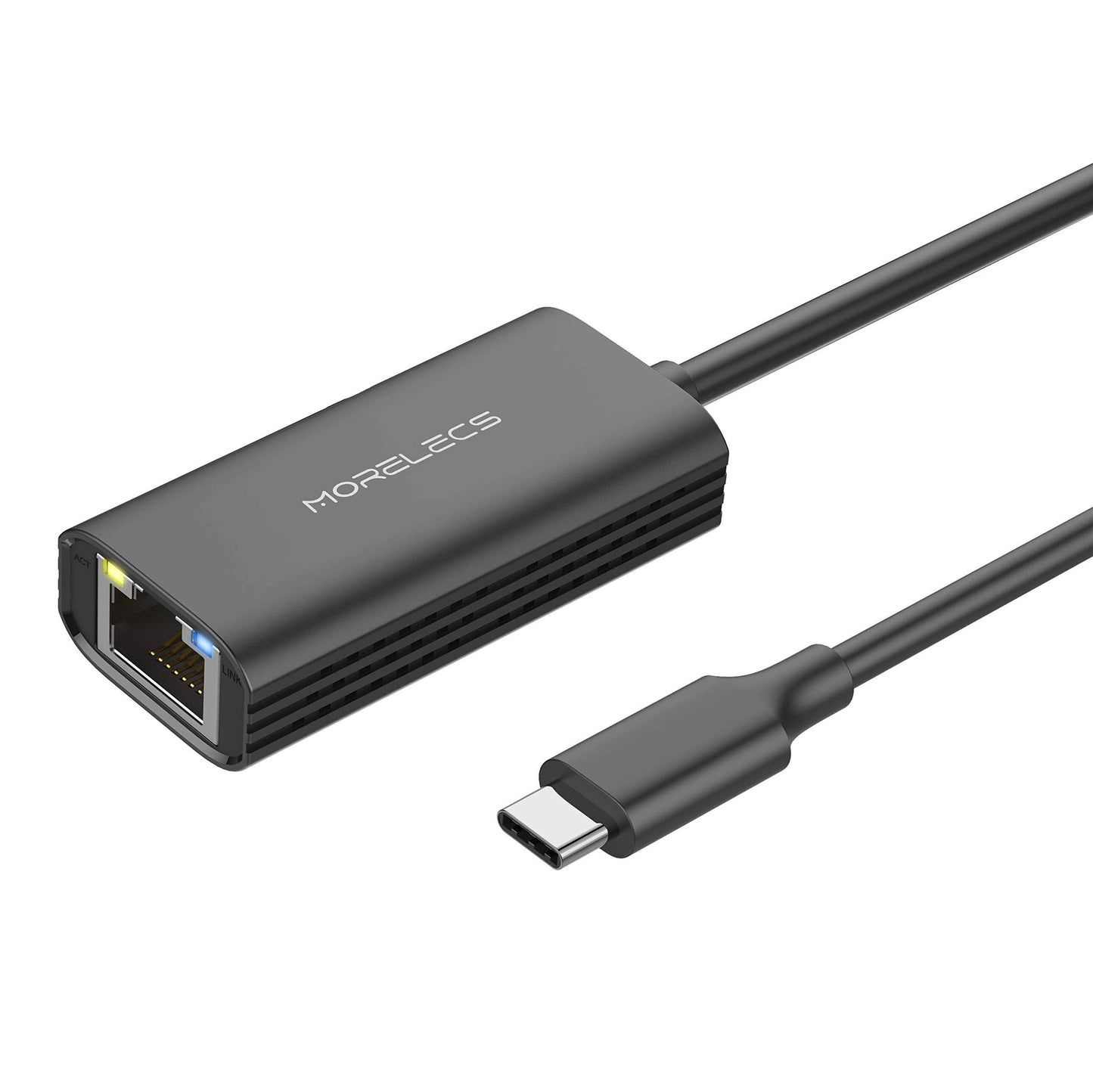 USB C to Ethernet Adapter, Morelecs USB C to Gigabit Ethernet LAN Network Adapter Ethernet to USB C Compatible with MacBook Pro/Air, Dell XPS,Surface
