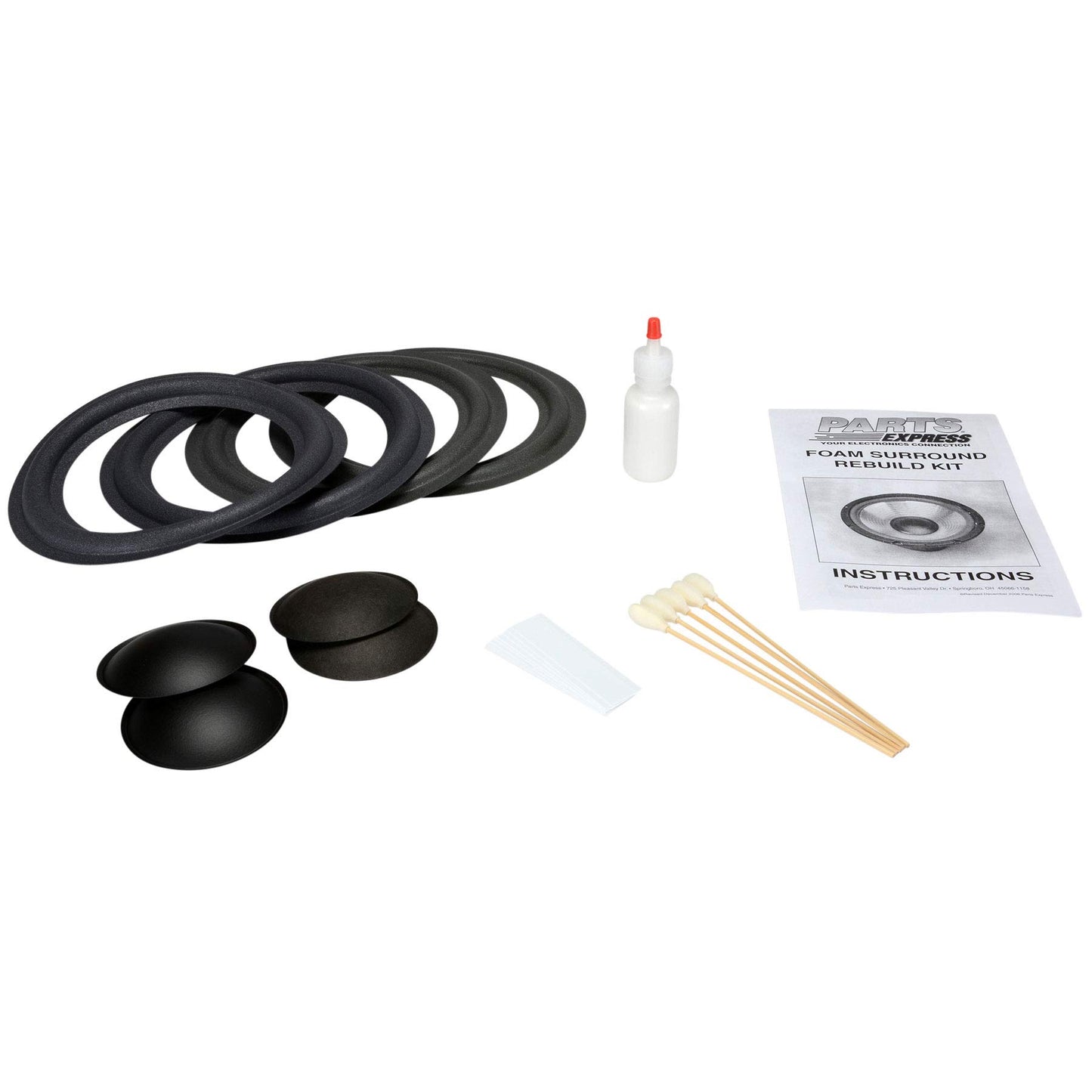 Parts Express Speaker Surround Re-Foam Repair Kit for 8" Speaker
