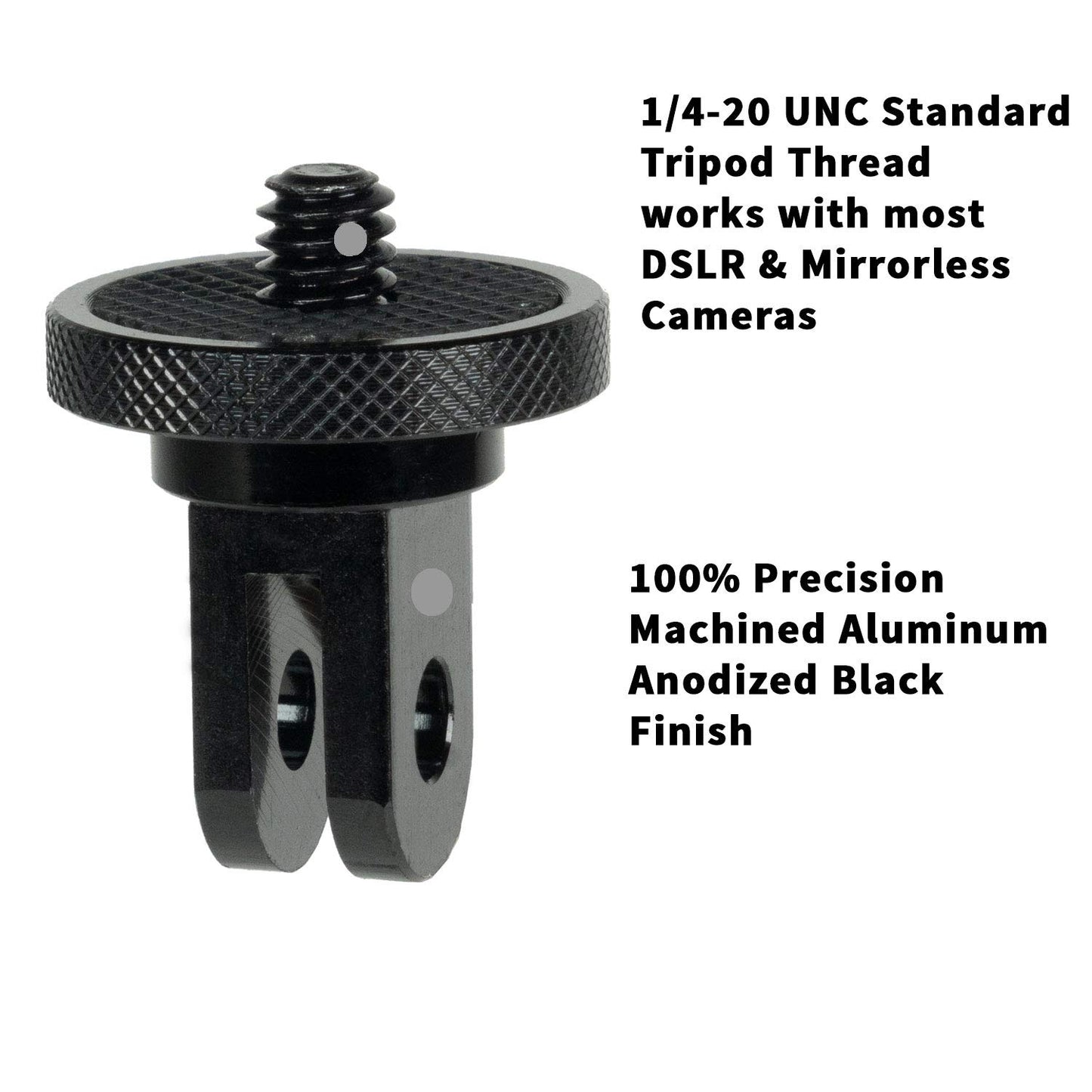 Camera Mount Adapter for GoPro 11/10/9/MAX& Insta360 X3/X2/X/RS/R Ecosystem - ¼-20 Conversion Adapter for GoPro/Insta360 Mounting System- Full 100%