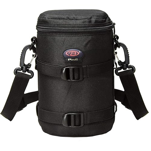BPAULL Camera Lens Case DSLR Camera Lens Bag Fits for Canon Nikon Pentax Sony Olympus Panasonic and Other Camera Lens
