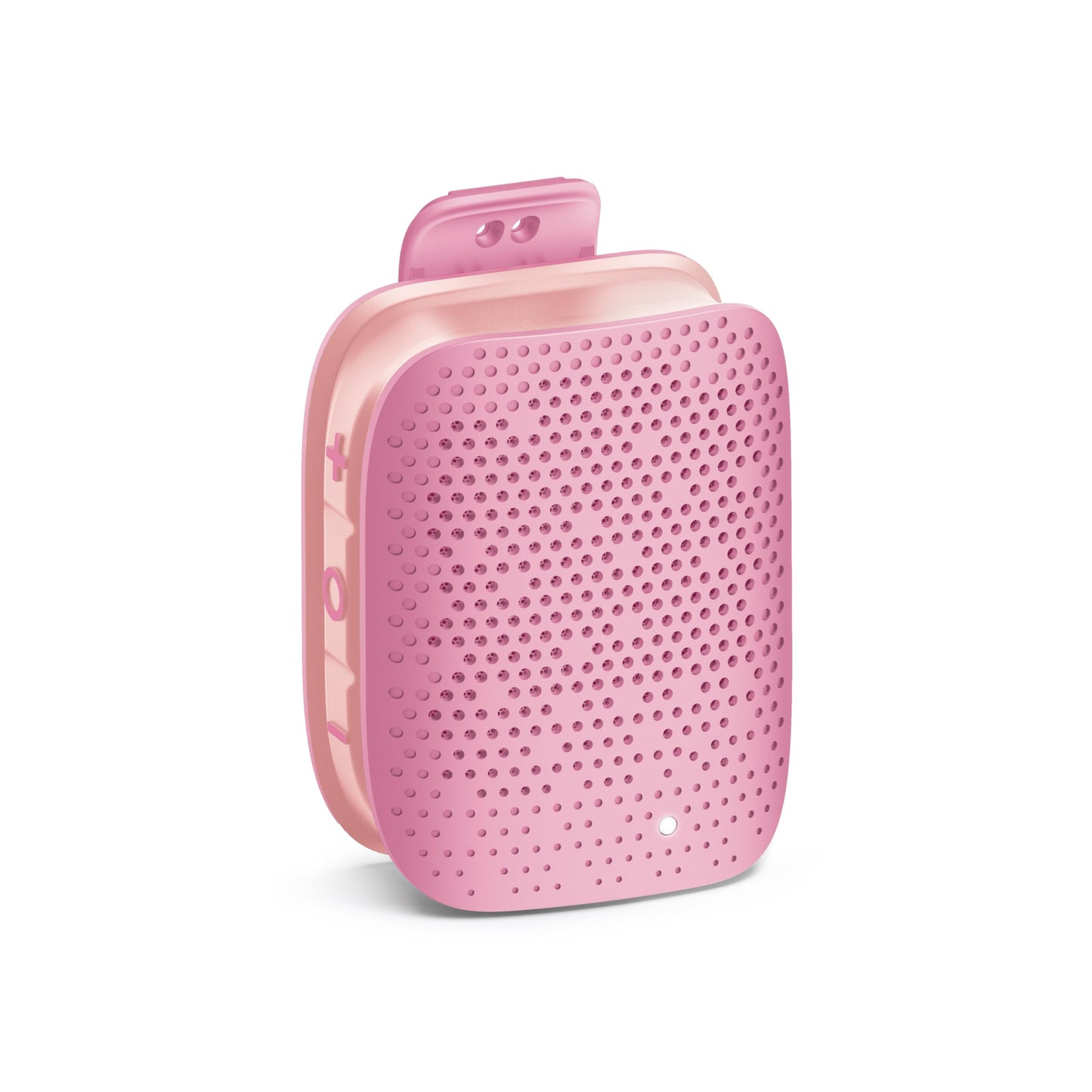 AT&T Essentials Clip Bluetooth Speaker | Mini Portable Bluetooth 5.3 Speaker with USB-C, Waterproof IPX5, 12-Hour Battery, Compact Clip-On Audio