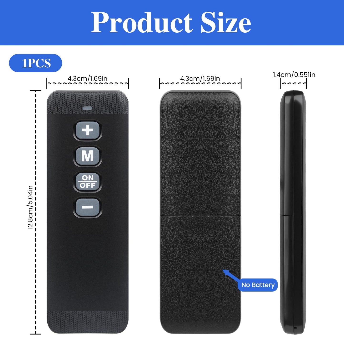 RJLCTH Replacement Remote Control Compatible with WalkingPad Q1 Only, 433MHz RF, No Pairing Required, AAA Battery Not Included