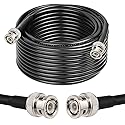 XRDS -RF 50 ohm BNC Cable 50FT, BNC Male Extension RG58 Coax Cable for Antenna Analyzer, CB Radio, Security CCTV Camera