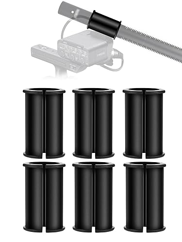 6 Pack Microphone Shock Mount Spacer Rubber Tube Washer Compatible with Sony Camcorder Rode NTG, Sennheiser MKH418 MKH416 MKE600