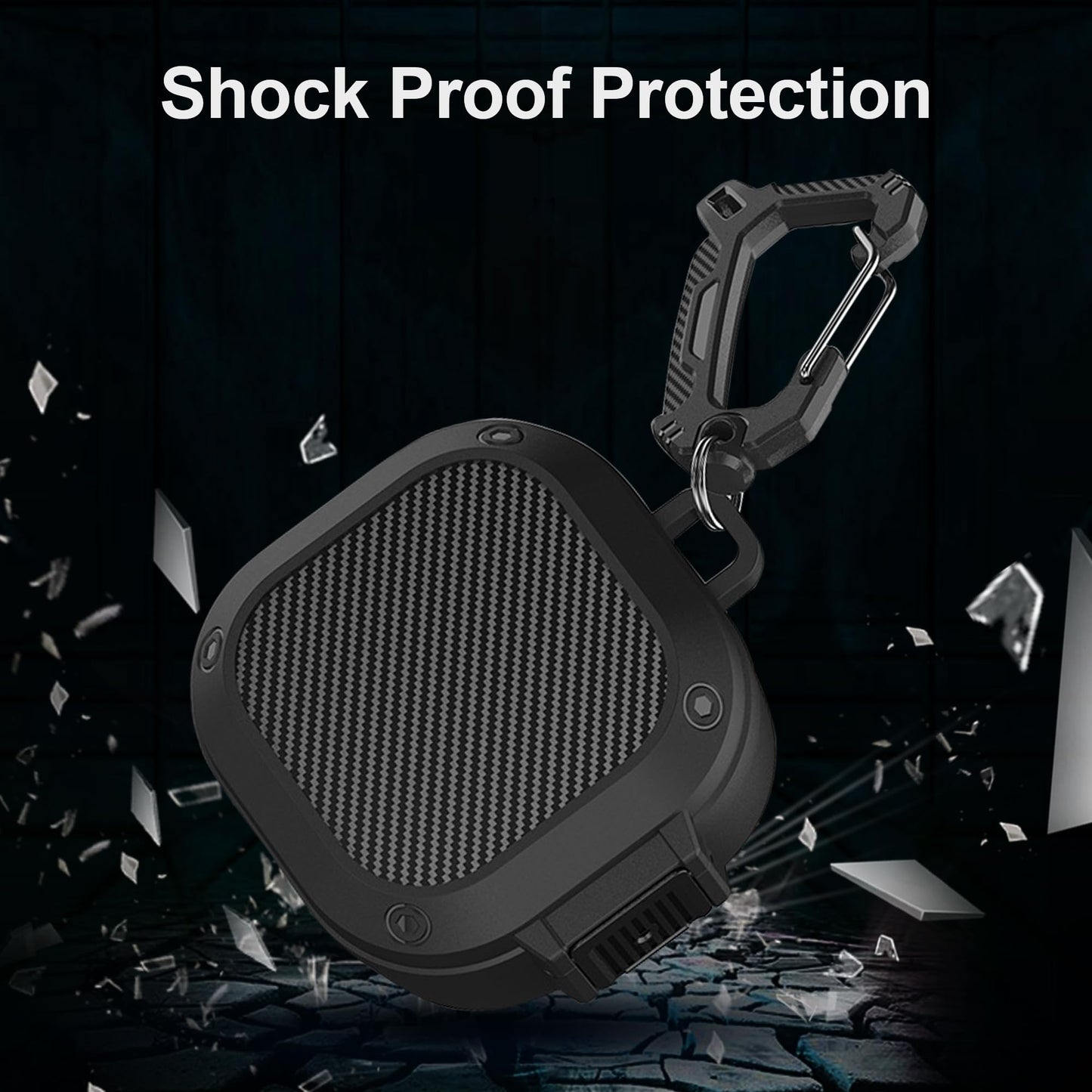 Shockproof Protective Case Compatible with Samsung Galaxy Buds 2 Pro/Buds Pro/Buds 2 / Buds Live/Buds FE, Full Protection Case Cover with Safety Lock