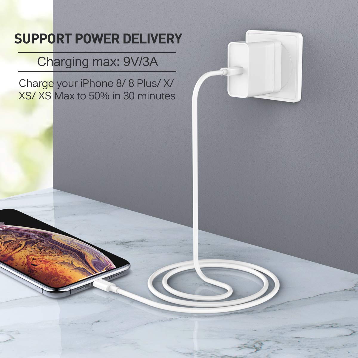 Suswillhit USB C to Lightning Cable 3Ft Apple MFi Certified Power Delivery Fast Charger Cord for iPhone 12/12 Mini/12 Pro/12 Pro Max/11 Pro/11 Pro…