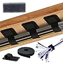 Ulinca Cable Management Under Desk,Up to 15 Cord,Enhanced Wire Holder. Cord Organizer,Reusable Cord Holder Organizer for Cable Hider Clips Under