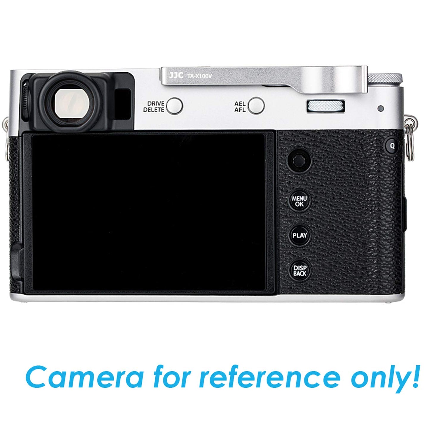 JJC TA-X100V Silver Thumbs Up Grip for Fuji X100V Camera, Hot Shoe Thumb Grip Comaptible with Fujifilm X100V X100F X-E3, Made of Premium Anodized