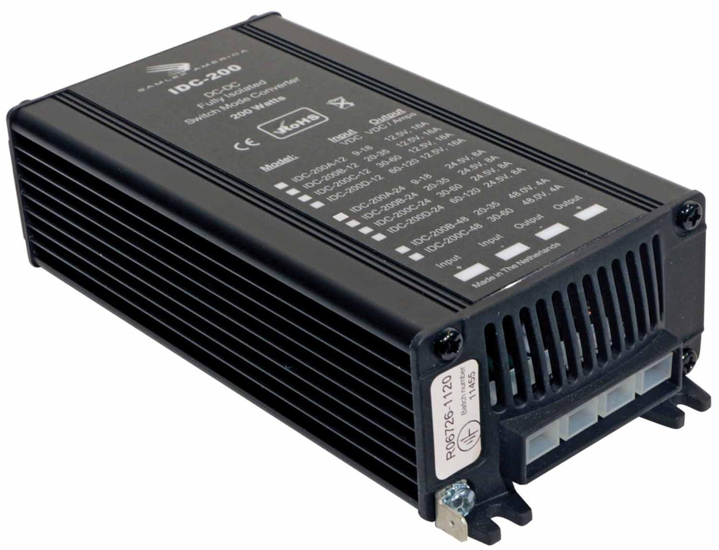 Samlex 200W Fully Isolated DC-DC Converter - 16A - 9-18V Input - 12V Output