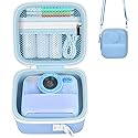 Boobowl Kids Instant Print Camera Case for Cimizi, for Masterbee, for Dylanto, for BOFIDAR, Portable Storage Bag with Shoulder Strap, Mesh Pocket